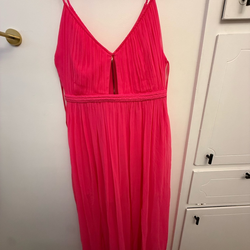 Alice + Olivia Silk Dress, Hot pink